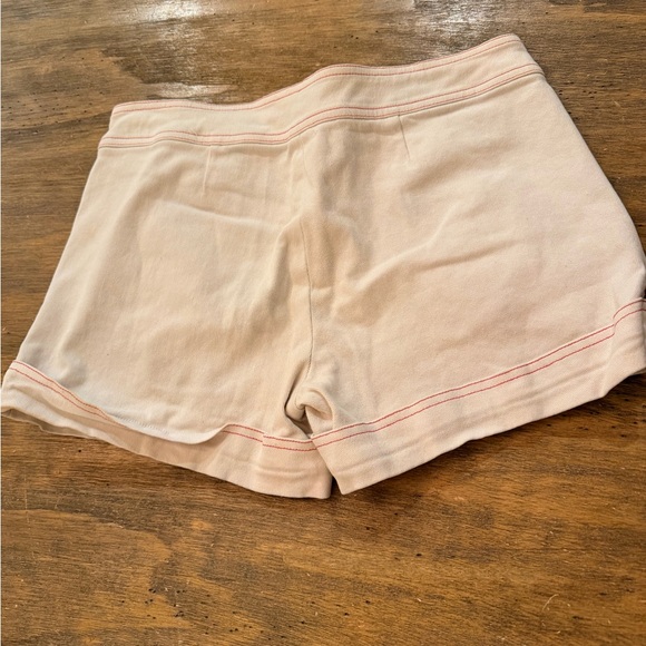 y2k Betsey Johnson Vintage High Waisted Button Shorts White Red Buttons - Picture 6 of 9